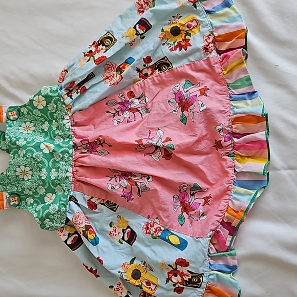 Matilda Jane Baby Girl Summer Patchwork Dress Size 12-18 Months - Picture 3 of 6